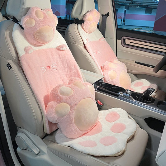 Ensemble de housses de siège auto à motif de pattes de chat