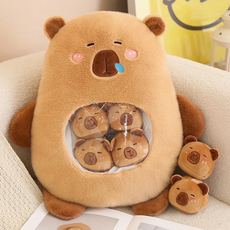 Peluches Capybara et Cochon