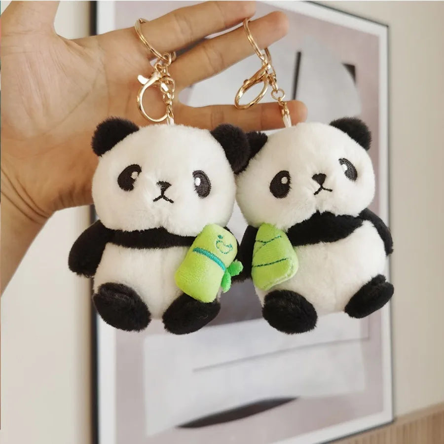 Porte-clés en peluche panda