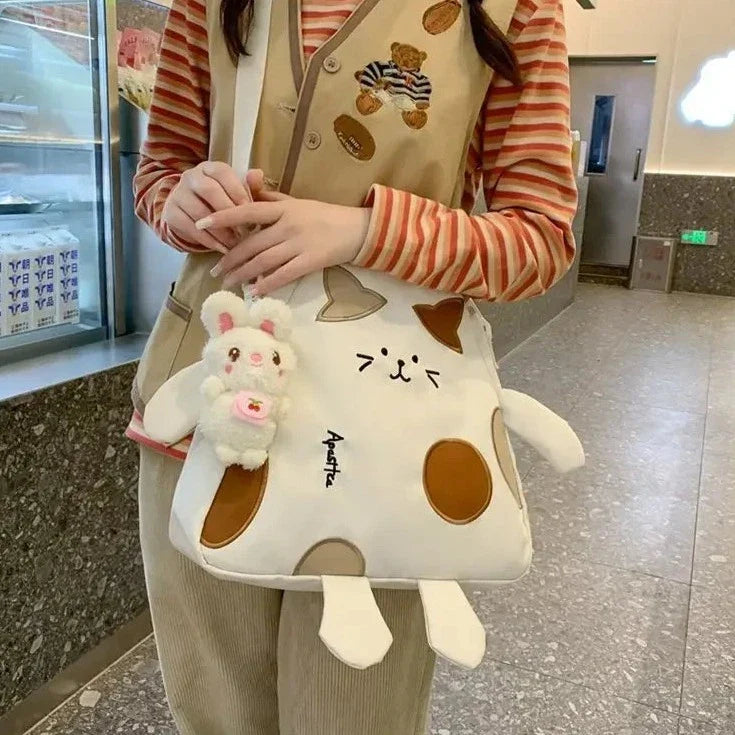 Sac messager en forme de chat