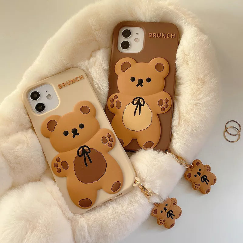 Coque iPhone Ours en Peluche