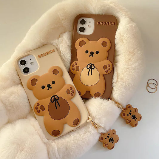 Coque iPhone Ours en Peluche