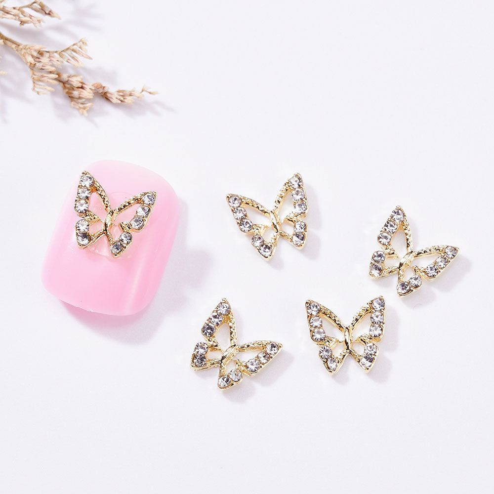 Charms pour ongles en forme de papillon