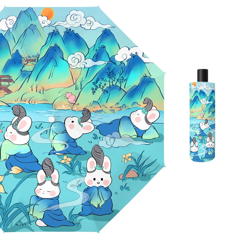 Sakura Town Bunny Umbrella