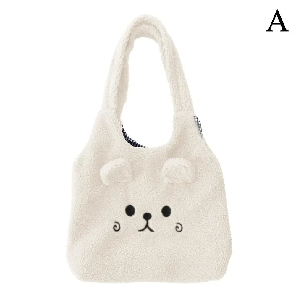 Bolsa de mano con forma de oso de peluche