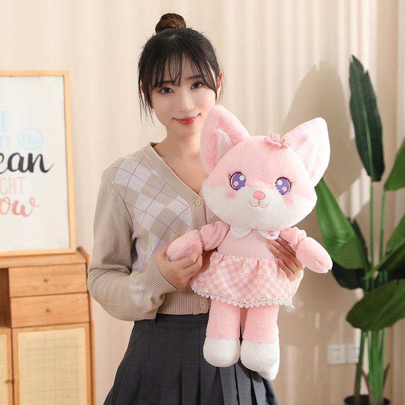 Peluche renard en fleurs de cerisier
