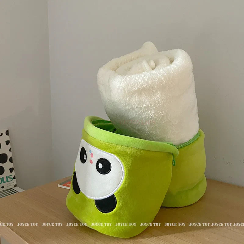 Peluches panda en bambou
