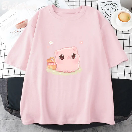T-shirt pique-nique cochon