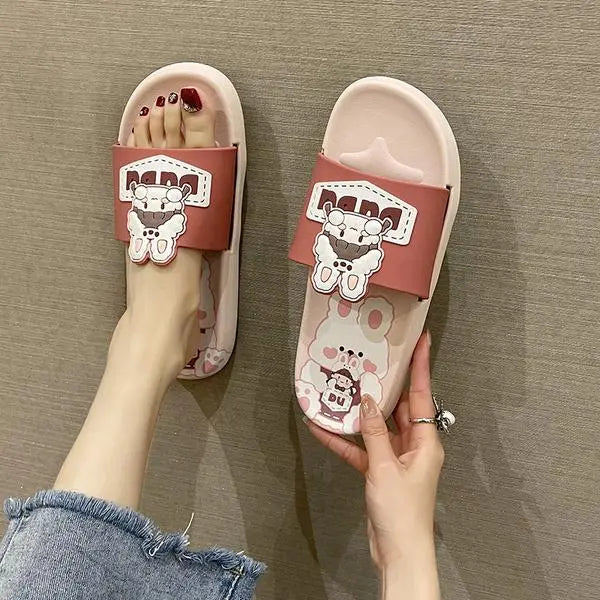 Chaussons ours en peluche