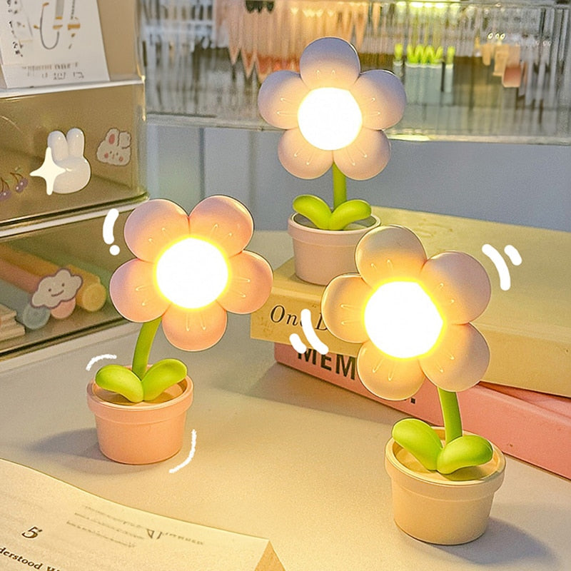 Veilleuses à fleurs pétillantes