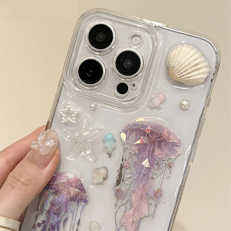Cute Ocean Clear iPhone Case