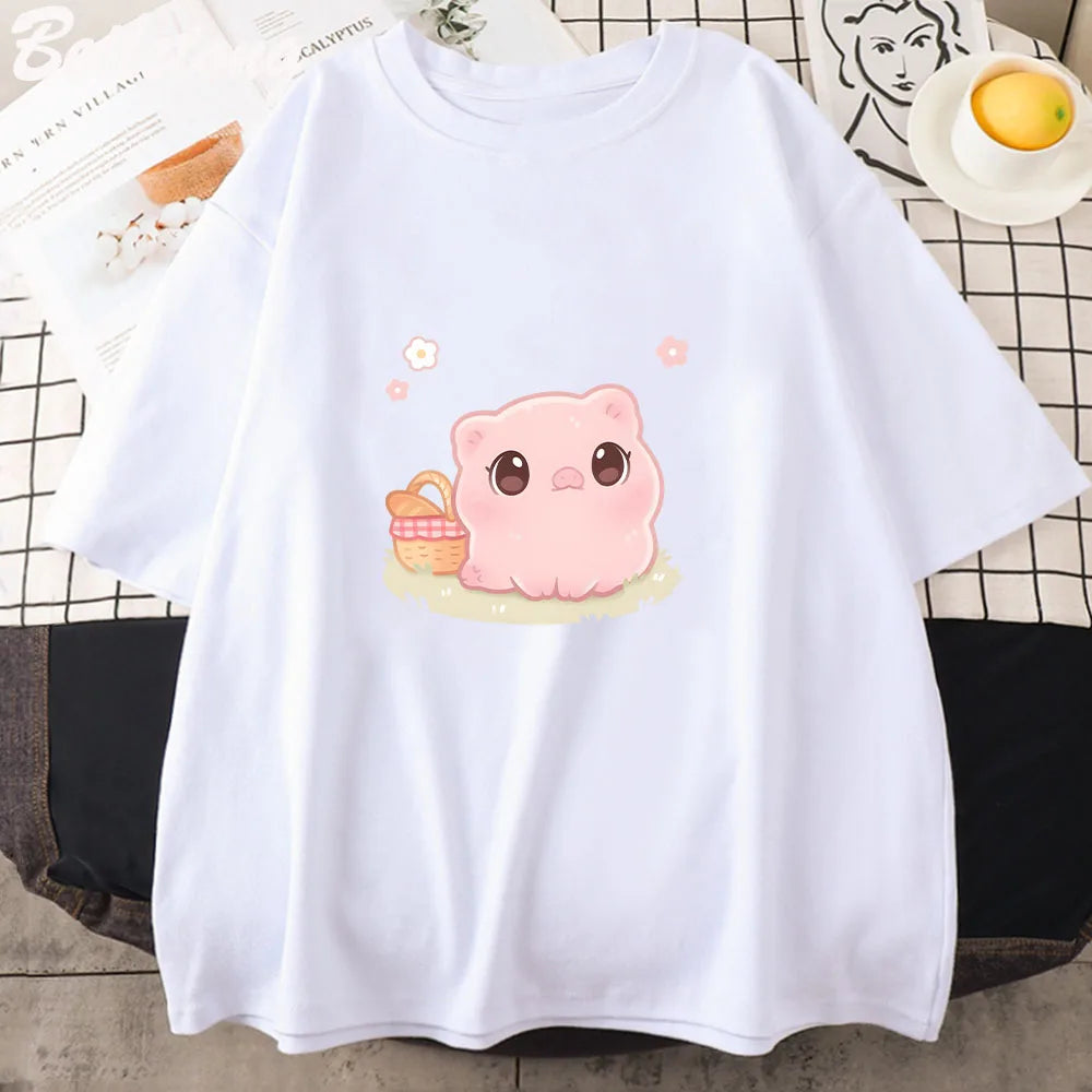 Camiseta de picnic de cerditos
