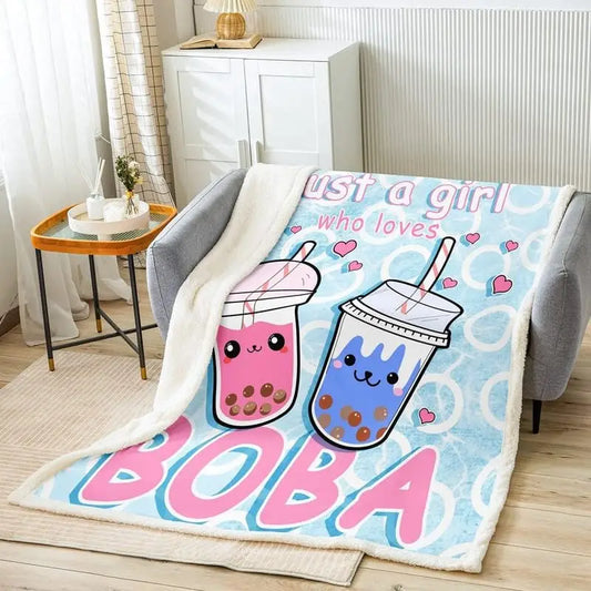 Couverture polaire Boba Tea