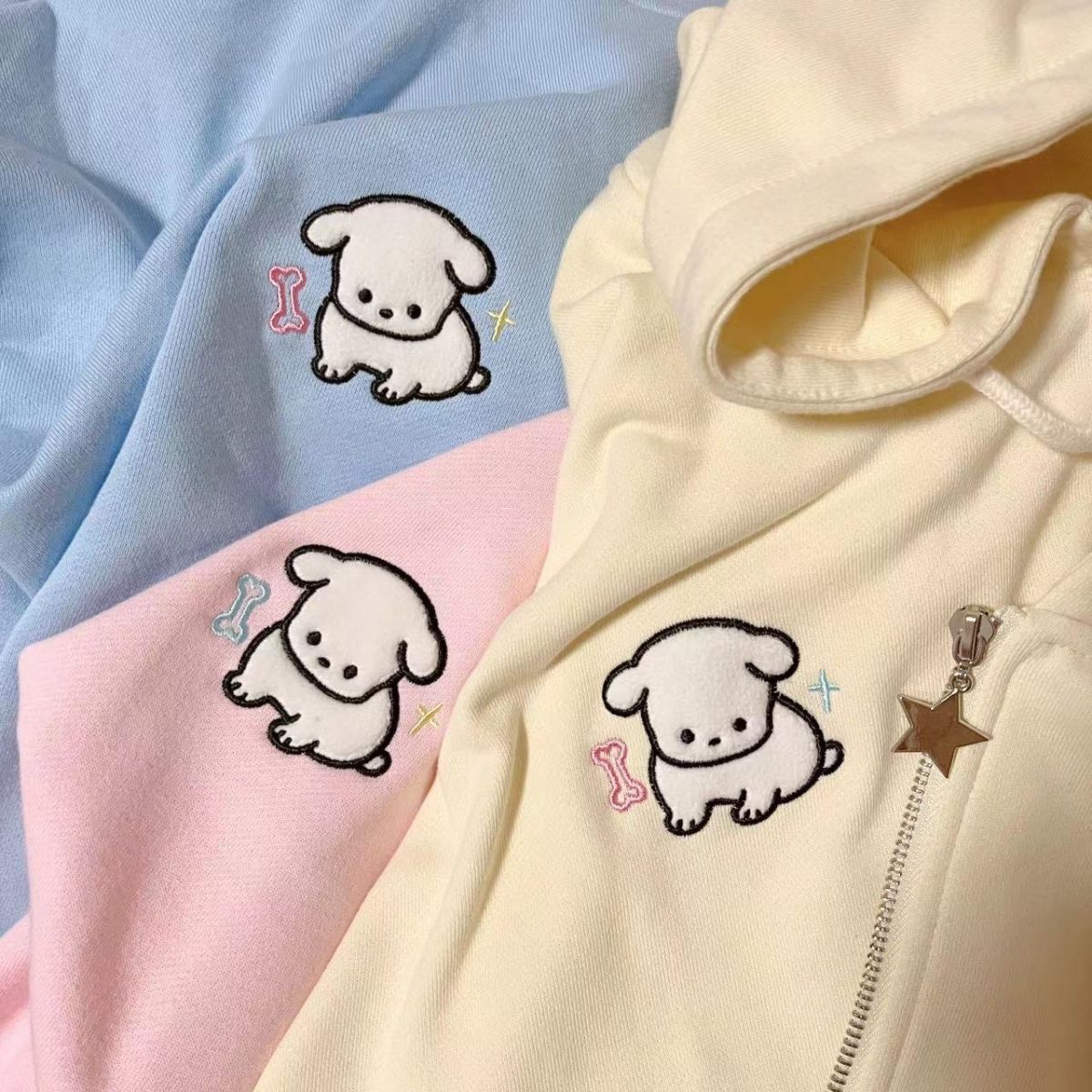 Sweat à capuche zippé en polaire