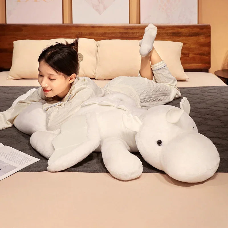 Grandes peluches dragon-licorne