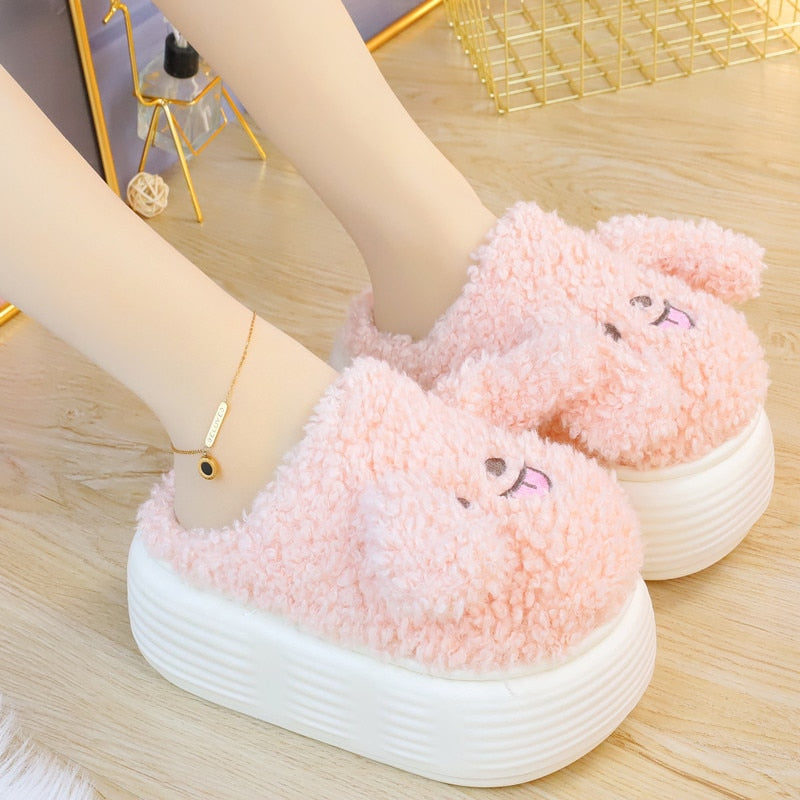 Chaussons pour chiots à talons épais