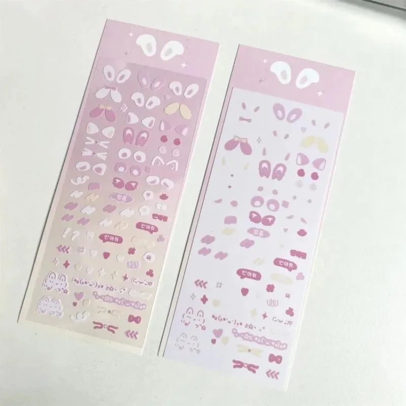 Cute Bunny Photo Card Stickers