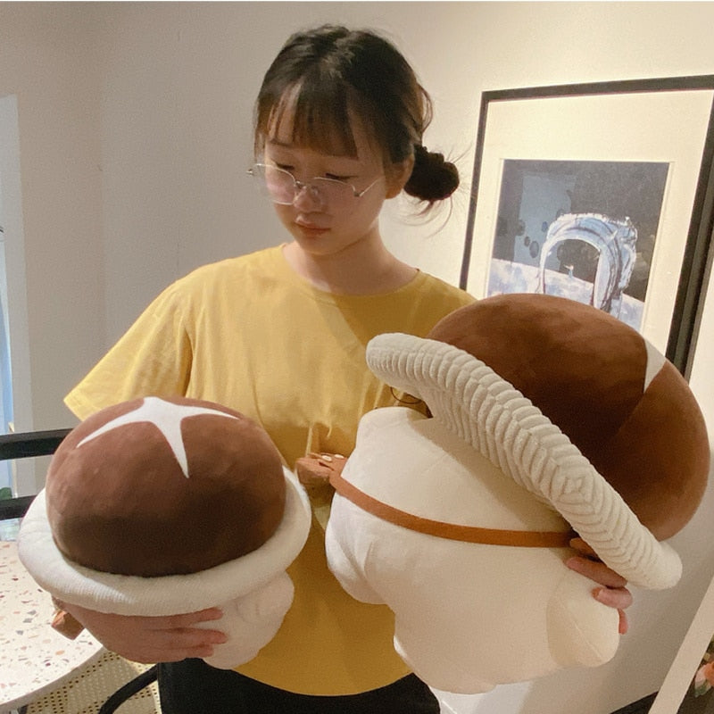 Peluche mensajero de hongo shiitake