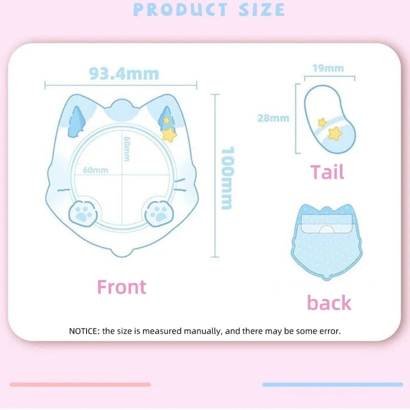Kawaii Pastel Neko Badge Holder