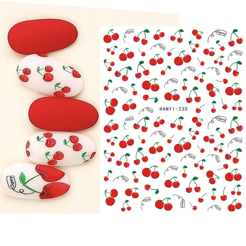 Décalcomanies Nail Art Fruits