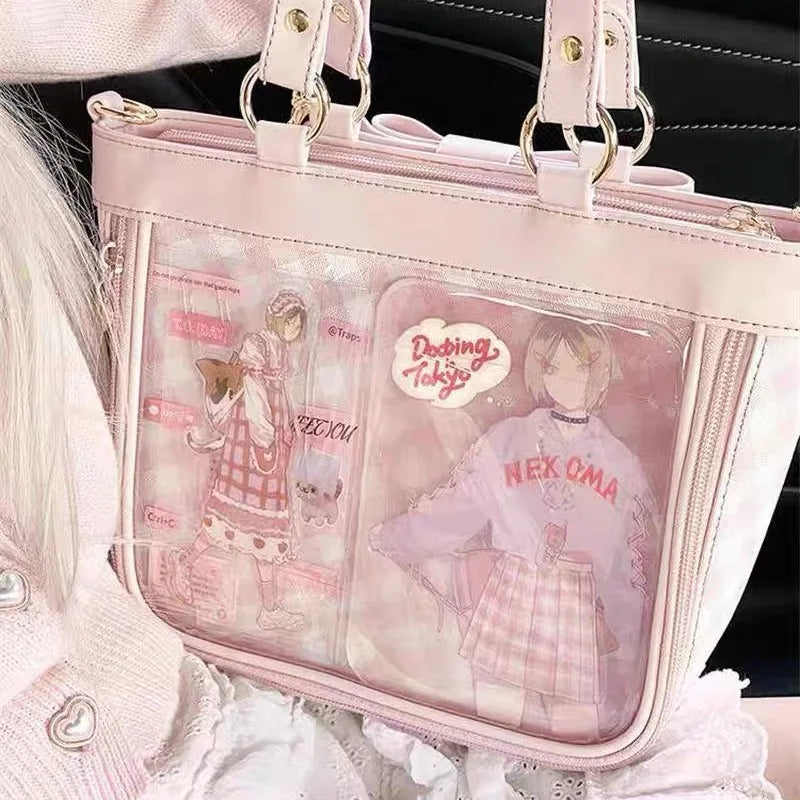 Sac fourre-tout Ita à carreaux pastel