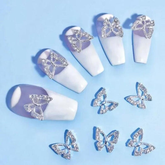 Charms pour ongles en forme de papillon