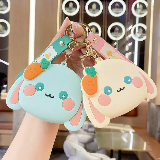 Porte-monnaie lapin carotte