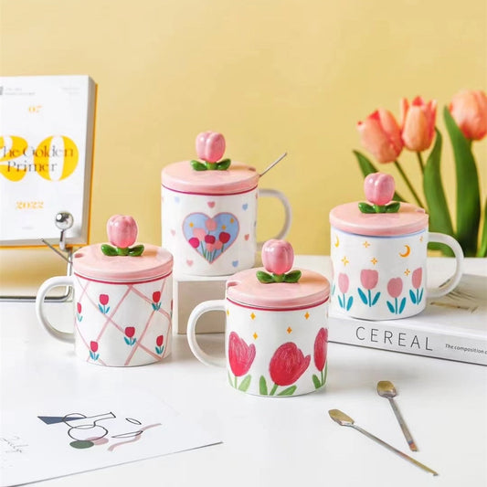 Tasses en céramique Tulip