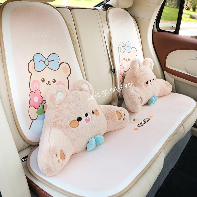 Accesorios para asiento de coche de oso de peluche