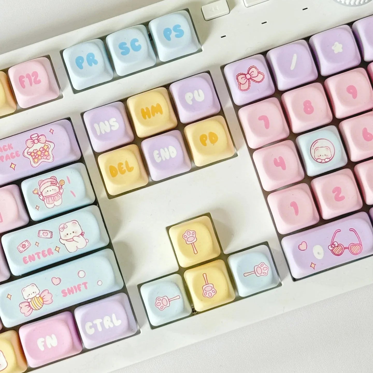 Ensemble de touches de clavier Candy Bear