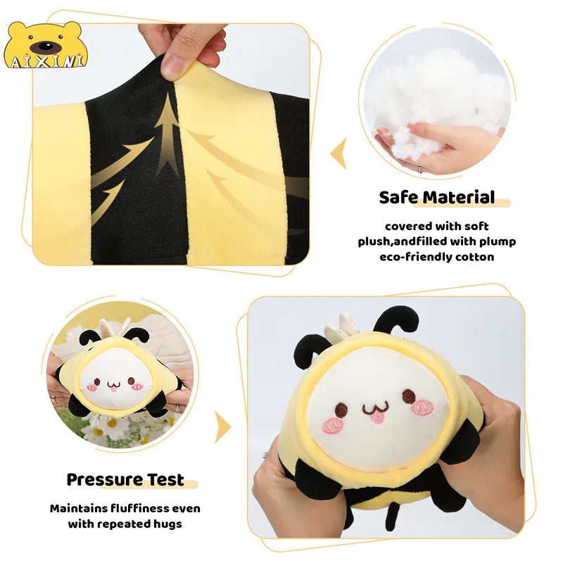 Peluche chat abeille