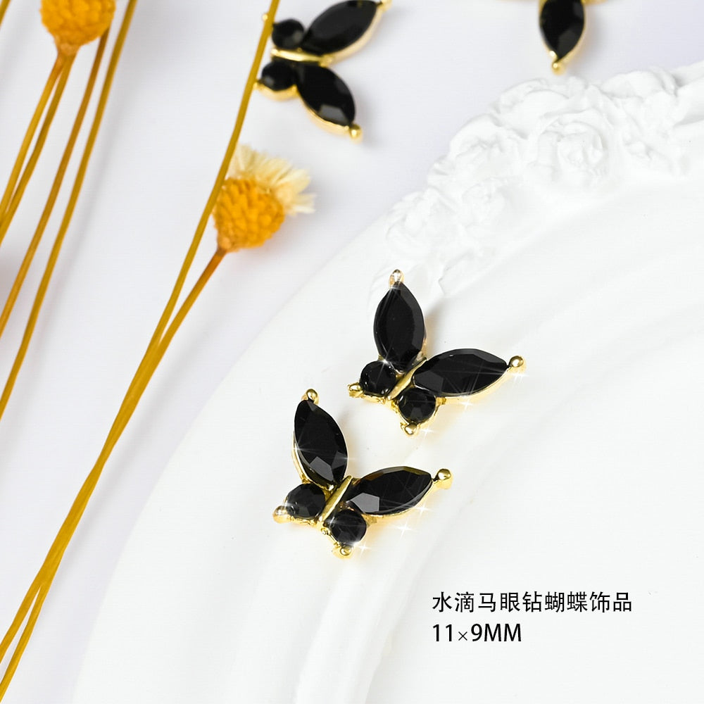 Charms pour ongles en forme de papillon