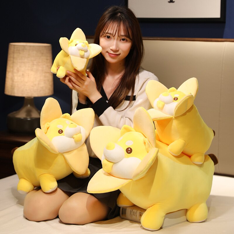 Peluche Shiba Inu banane