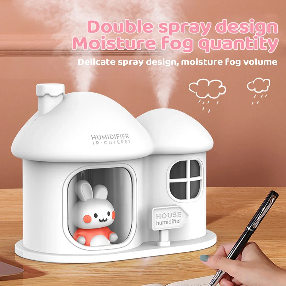 Bunny House Humidifier Night Light