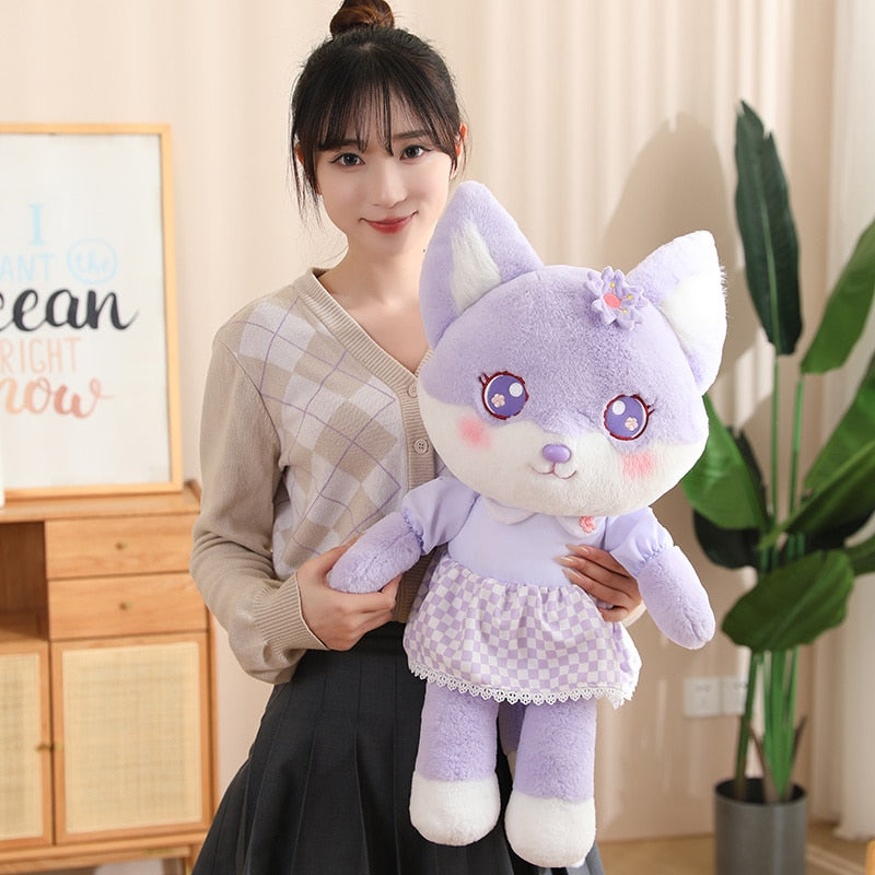 Peluche renard en fleurs de cerisier