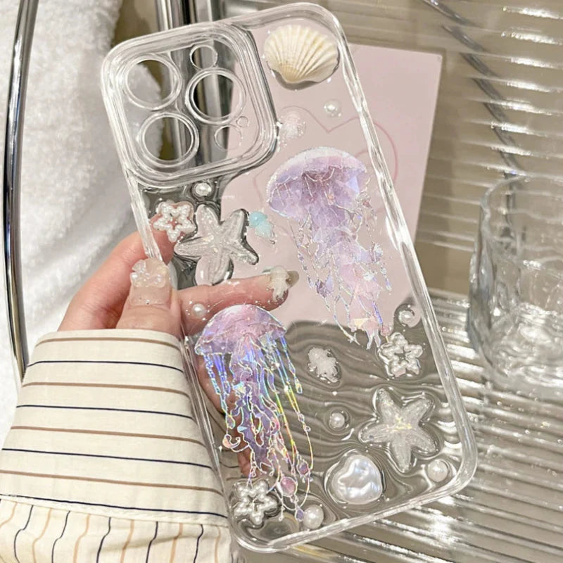 Cute Ocean Clear iPhone Case