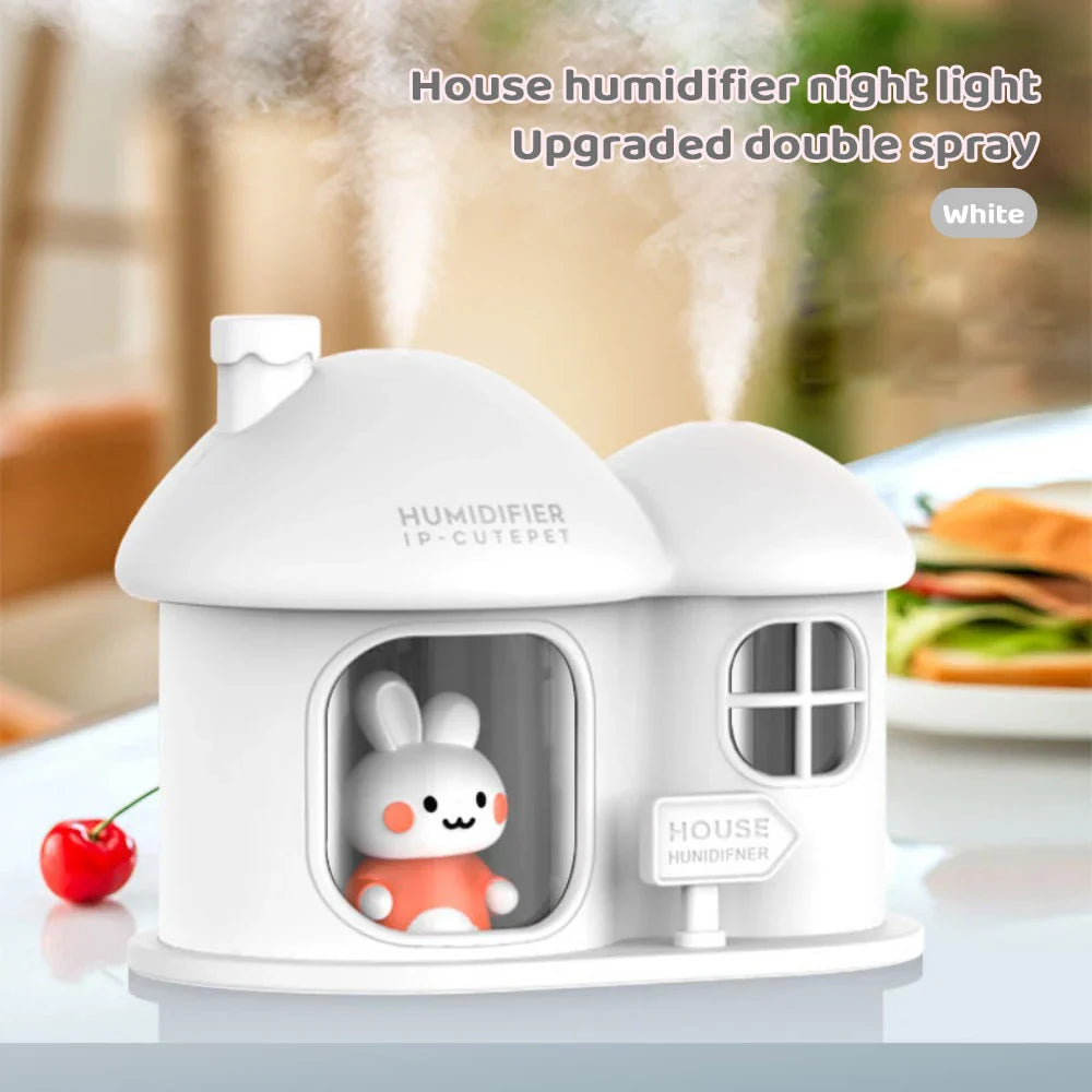 Bunny House Humidifier Night Light