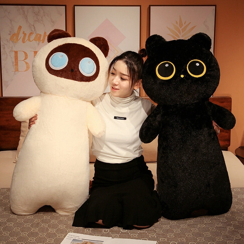 Almohadas corporales de peluche de gato