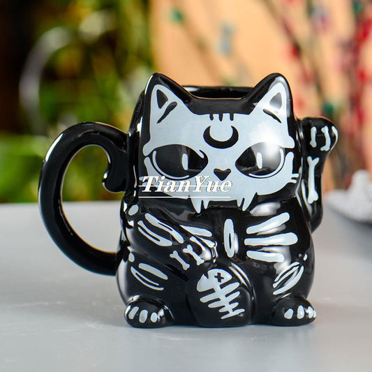Tasse squelette Maneki Neko