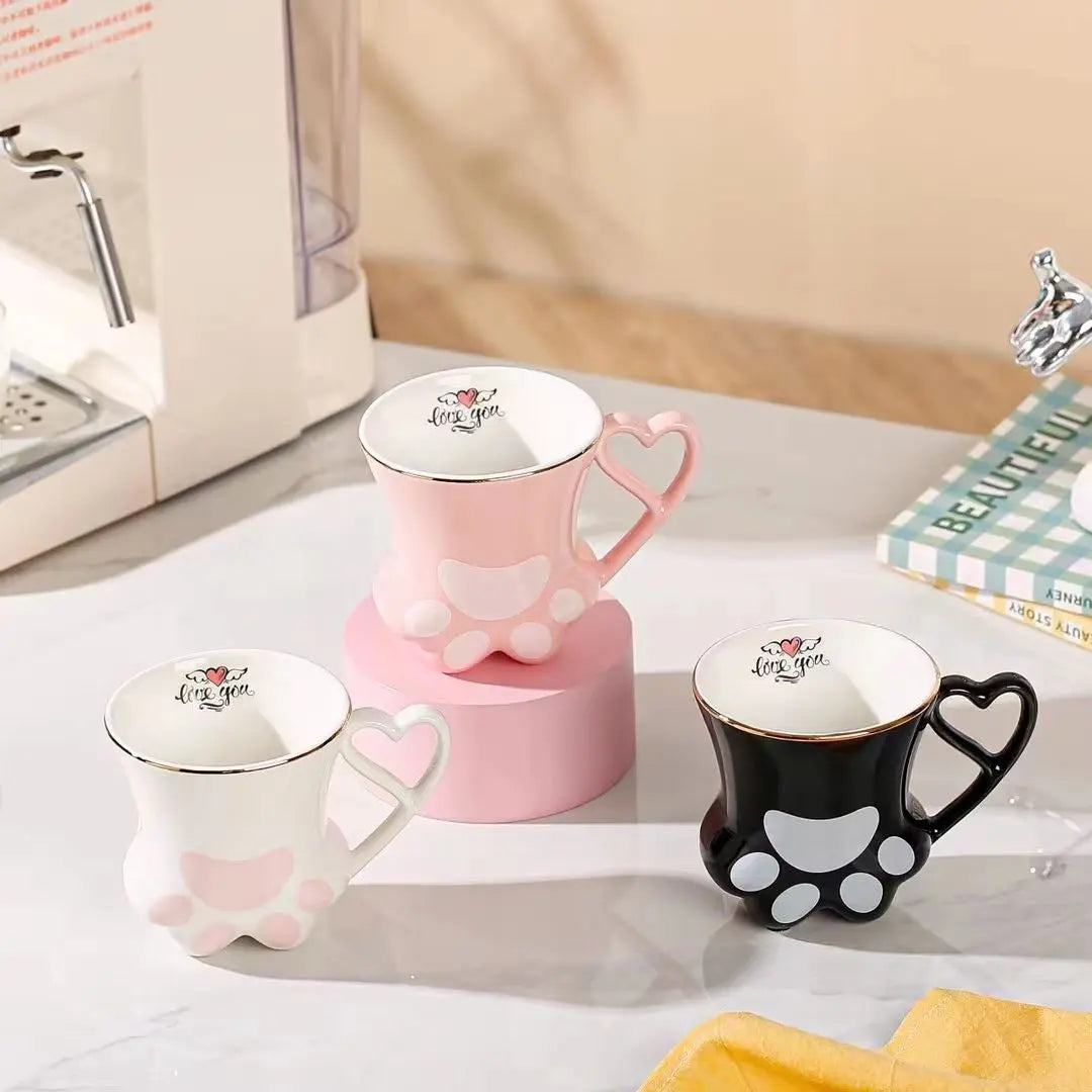 Tasses Kawaii en forme de pattes de chat