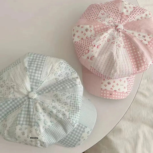 Chapeau patchwork pastel