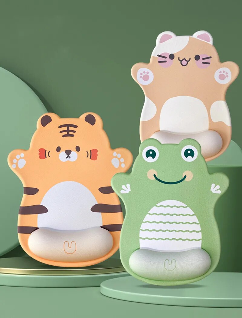 Adorables tapis de souris avec repose-poignets