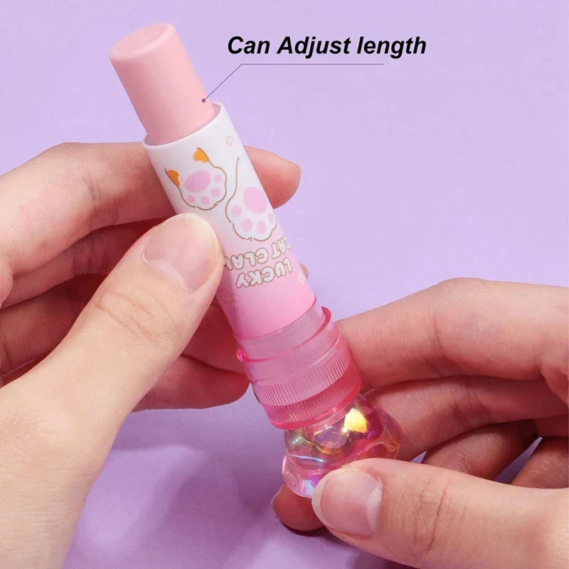 Gommes à patte de chat porte-bonheur