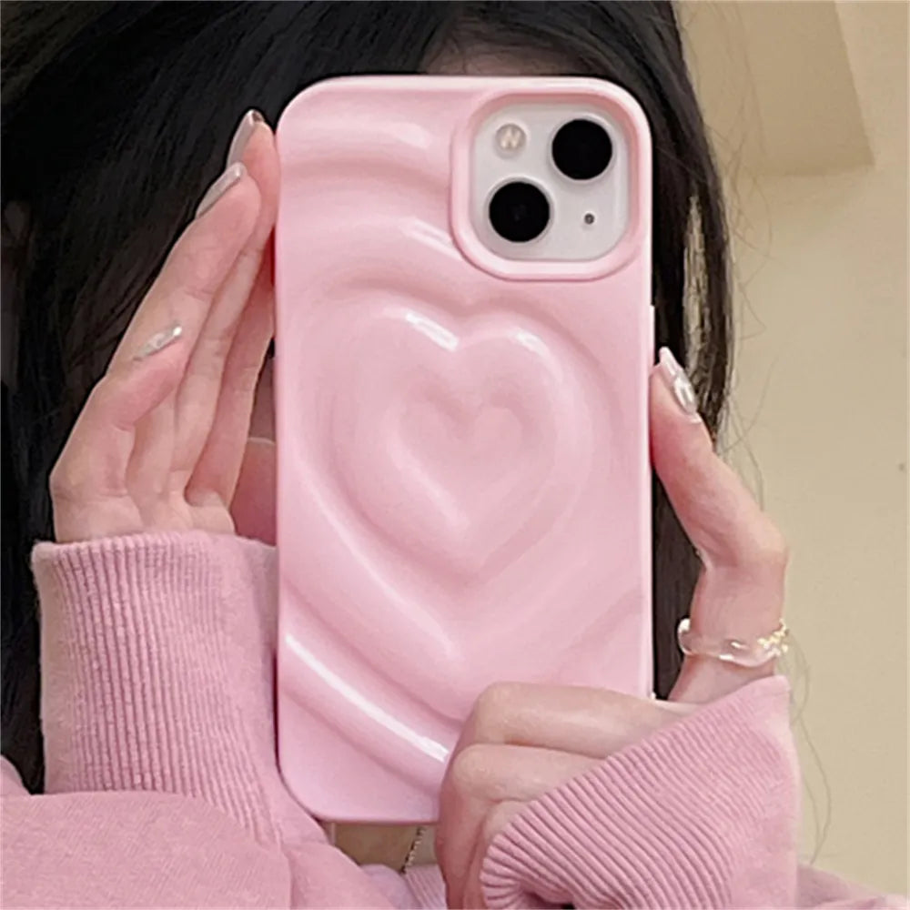 Coque iPhone Coeur Rose