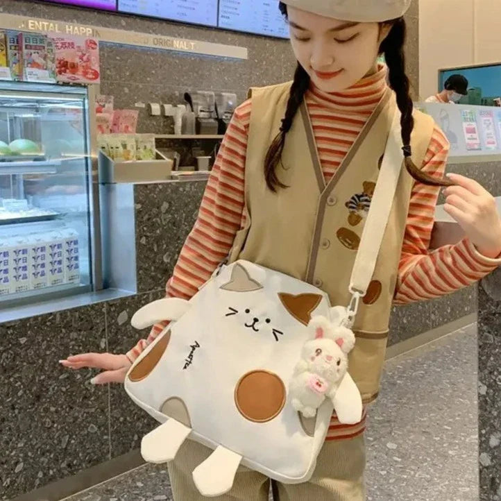 Sac messager en forme de chat