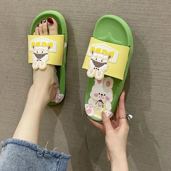 Chaussons ours en peluche
