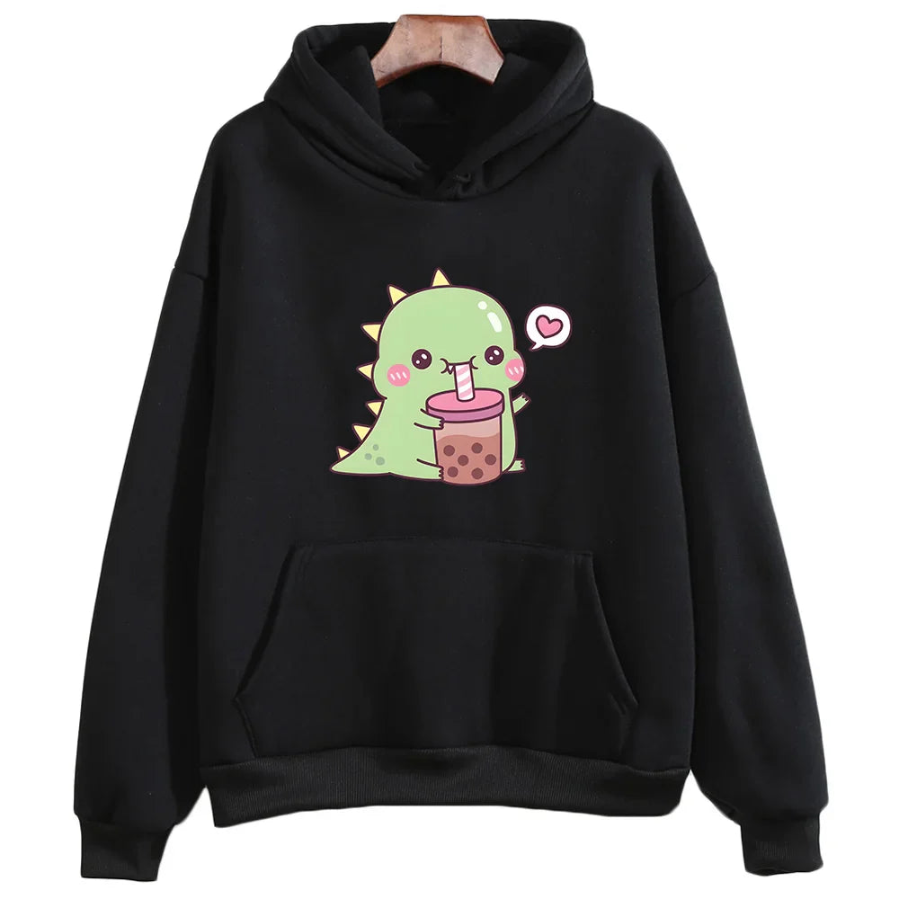 Rexy Loves Boba Tea Hoodie