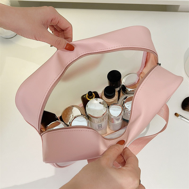 Trousses de maquillage transparentes