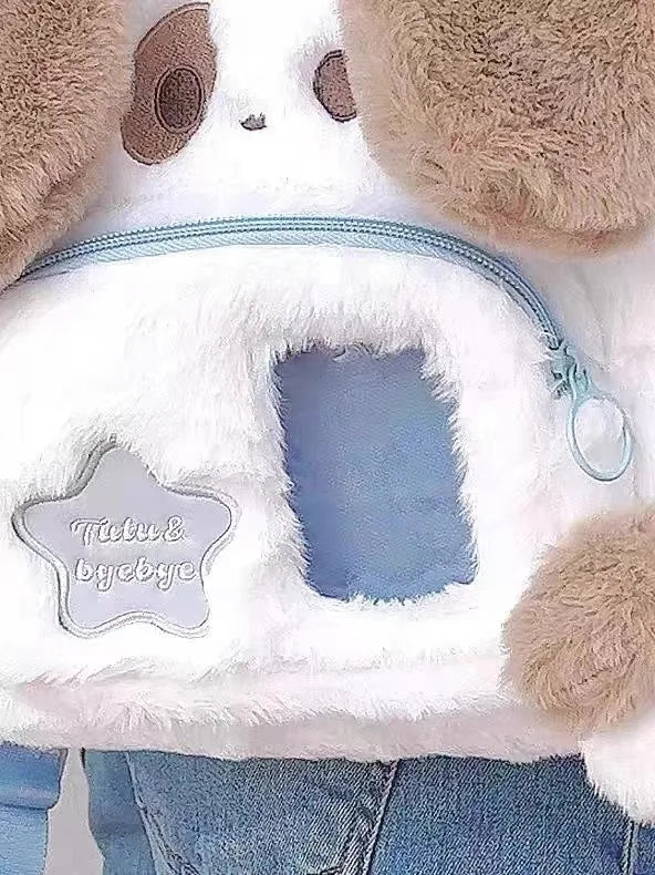 Sac à dos en peluche pour chiot