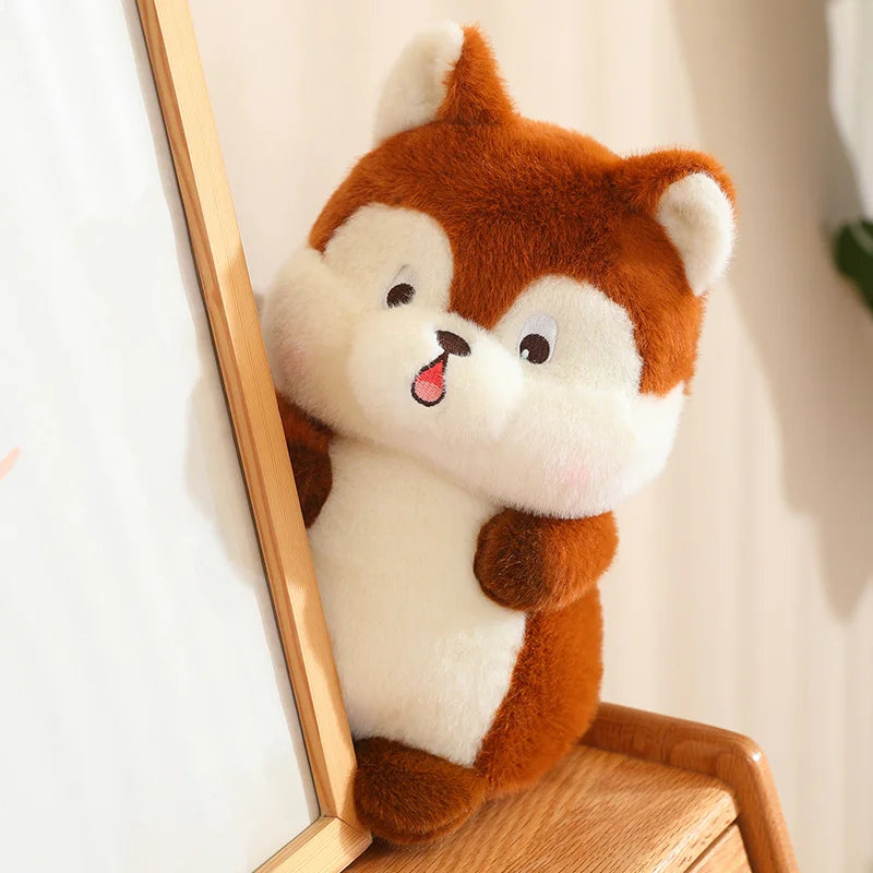 Peluches surprises écureuil gland